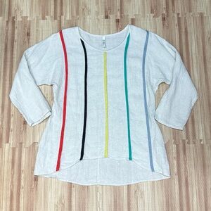Khangura Cotton Candy Multi Stripe Top [2233]